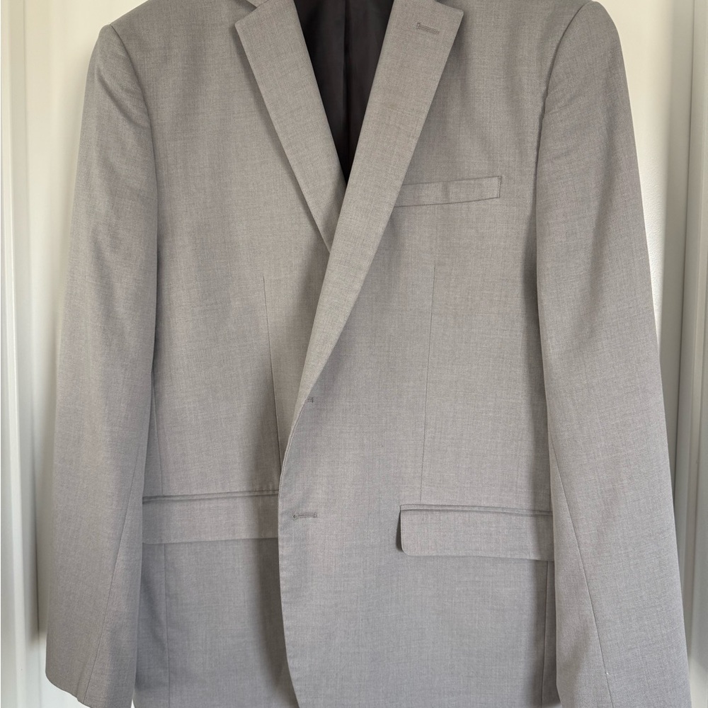 Elegant Light Gray Men's Blazer
